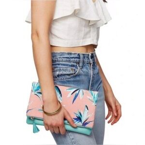 NWOT Rachel Pally Floral Clutch cosmetic Bag